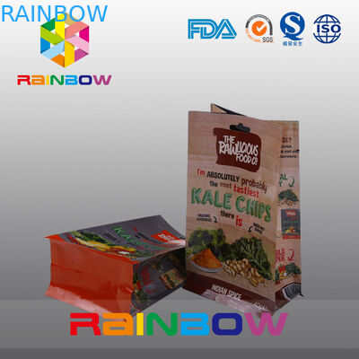 Η συνήθεια τύπωσε τις πλαστικές τσάντες επίπεδων κατώτατων σημείων, κατώτατη τσάντα φραγμών σφραγίδων τετραγώνων με το σαφές παράθυρο