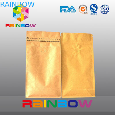 Κατώτατο gusset στάση επάνω ziplock στις τσάντες για τη συσκευασία καφέ με τη βαλβίδα