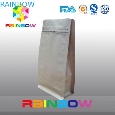 Κατώτατο gusset στάση επάνω ziplock στις τσάντες για τη συσκευασία καφέ με τη βαλβίδα
