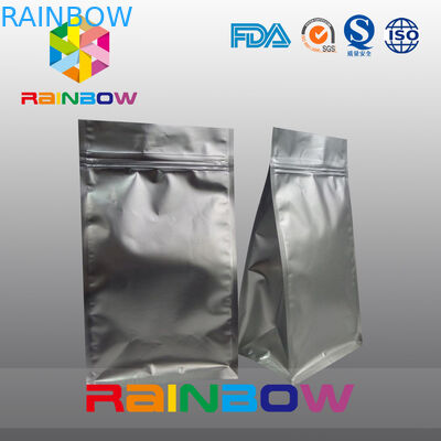 Ματ μαύρο ziplock 8 δευτερεύον gusset καφέ σφραγίδων συσκευάζοντας κατώτατο τσαντών