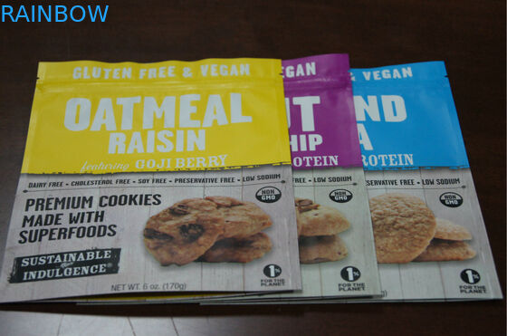 Πλαστικό πρόχειρο φαγητό βαθμού τροφίμων που συσκευάζει Doypack με Ziplock στο σχέδιο συνήθειας