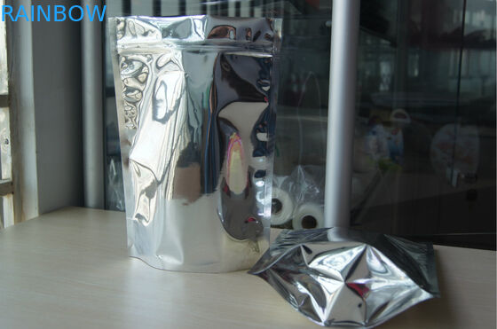 Προσαρμοσμένες σαφείς Ziplock φύλλων αλουμινίου αργιλίου τσάντες/στάση επάνω στη συσκευασία σακουλών φύλλων αλουμινίου