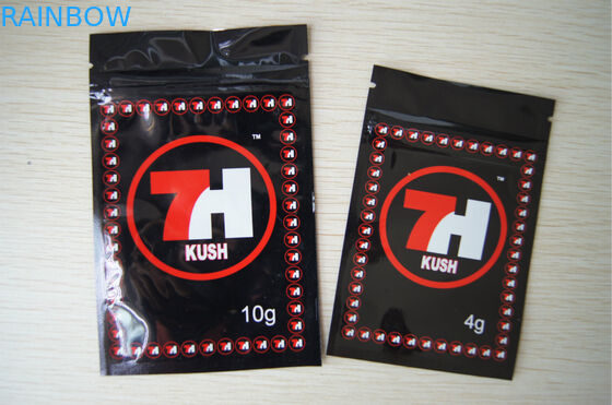 Βοτανική συσκευασία θυμιάματος ποτ πουρί φύλλων αλουμινίου αργιλίου με την εγκοπή φερμουάρ και δακρυ'ων