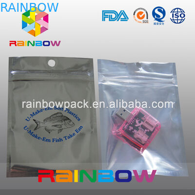 Προσαρμοσμένη τυπώνοντας αντιπαρασιτική ευθυγραμμισμένη τσάντα φύλλων αλουμινίου, ηλεκτρονικά μέρη που συσκευάζει την τσάντα