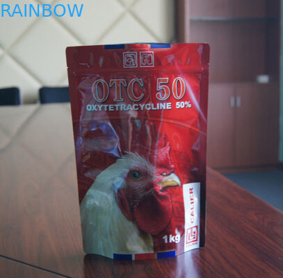 Προσαρμοσμένες τυπωμένες σακούλα/στάση τροφίμων της Pet επάνω στην τσάντα συσκευασίας τροφίμων της Pet με Ziplock