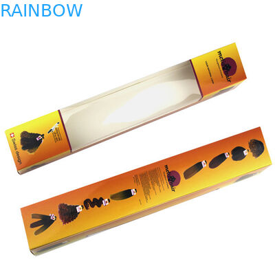 Συσκευασία κιβωτίων εγγράφου επέκτασης τρίχας με το σαφές παράθυρο, κιβώτιο εγγράφου επέκτασης τρίχας