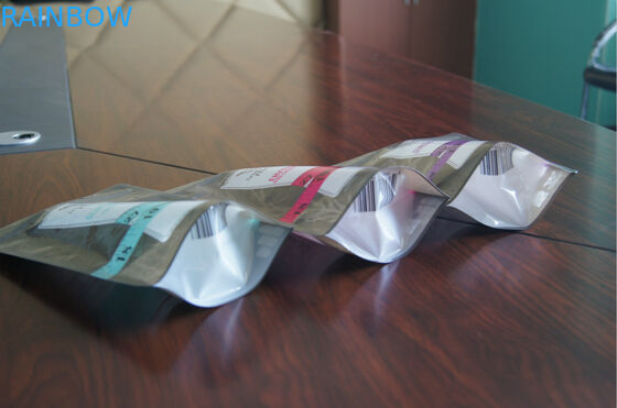 Σχεδιασμένα συνήθεια πλαστικά τρόφιμα Doypack της Pet για τη συσκευασία τροφίμων με Ziplock