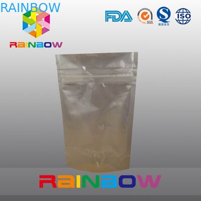 Μπροστινή διαφανής σακούλα φύλλων αλουμινίου επίδειξης πίσω για τη συσκευασία καρυδιών και φασολιών