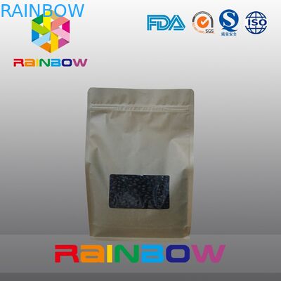 Το έγγραφο 8 της Kraft δευτερεύουσα σακούλα καφέ σφραγίδων, κατώτατο gusset τσάντες έψησε τη συσκευασία φασολιών καφέ