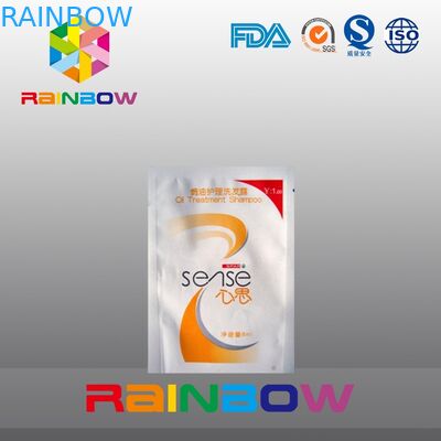 Πλαστικές μίας χρήσης τσάντες σφραγίδων πιασιμάτων σαμπουάν συσκευάζοντας με την εγκοπή δακρυ'ων