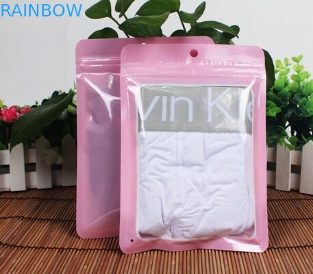 Πλαστικές τσάντες φερμουάρ σφραγίδων πιασιμάτων για τα ενδύματα/ενδυμασία που συσκευάζουν μπροστινό σαφή