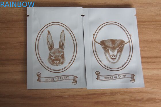 Ματ άσπρες μίνι ziplock τσάντες σφραγίδων πιασιμάτων για το καρύκευμα/το σπόρο/τη βοτανική συσκευασία insence