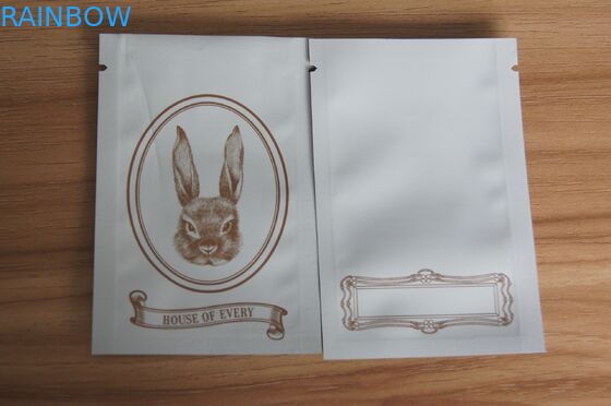 Ματ άσπρες μίνι ziplock τσάντες σφραγίδων πιασιμάτων για το καρύκευμα/το σπόρο/τη βοτανική συσκευασία insence