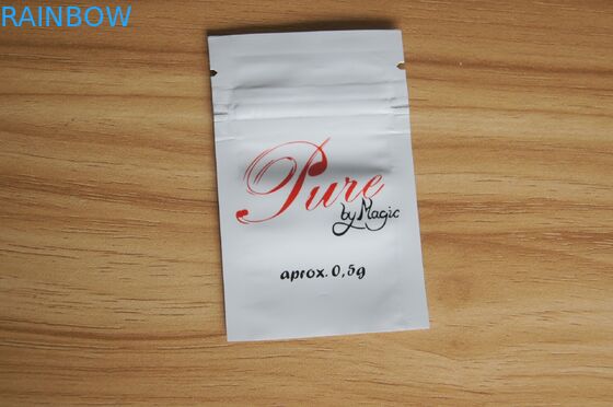 Λάμποντας άσπρο μικρό Ziplock λίπασμα που συσκευάζει το πλαστικό μόνο κοστούμι τσαντών σφραγίδων για την ανάπτυξη των εγκαταστάσεων