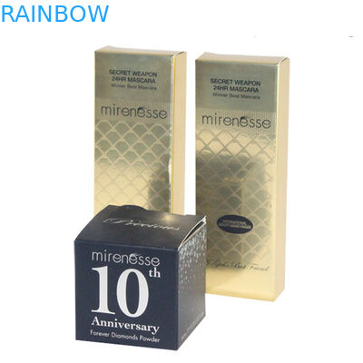 Συσκευασία κιβωτίων εγγράφου Pinted λογότυπων συνήθειας για τα καλλυντικά/στιλπνή συσκευασία κιβωτίων καλλυντικών