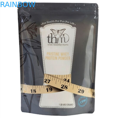 1 λίβρα συσκευασίας πλαστικών τσαντών για συσκευάζοντας τσάντα σκονών ορρού γάλακτος την πρωτεϊνική με το φερμουάρ