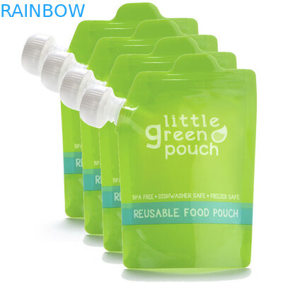 Ζωηρές σακούλες σωλήνων παιδικών τροφών εκτύπωσης με κατώτατων Gusset και γωνιών τους σωλήνες