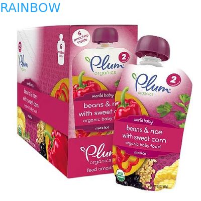 Μόνες μόνιμες πλαστικές σακούλες που συσκευάζουν τις συσκευάζοντας σακούλες παιδικών τροφών γιαουρτιού σακουλών σωλήνων