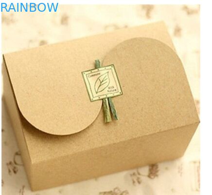 Σαφές καφετί κιβώτιο εγγράφου της Kraft για τη συσκευασία δώρων, προσαρμοσμένη εκτύπωση