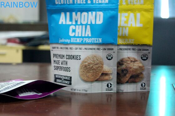 Στάση βαθμού τροφίμων επάνω στο καρύδι φερμουάρ, τσάντα αποθήκευσης τροφίμων πρόχειρων φαγητών/ευθυγραμμισμένη φύλλο αλουμινίου ξηρά τσάντα τροφίμων