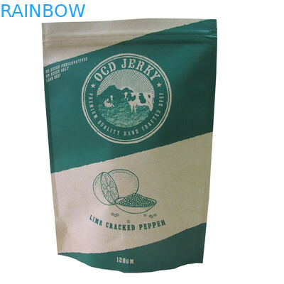 Τυπωμένη συνήθεια Almon Kraft εγγράφου συσκευασίας συσκευασία τροφίμων τσαντών ξηρά