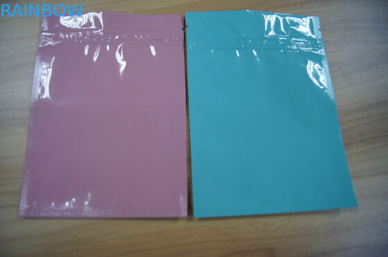 σακούλες ποτ πουρί τσαντών κλειδαριών φερμουάρ φύλλων αλουμινίου τροφών 3 '' x4» ζωηρόχρωμες τοπ, τσάντα φερμουάρ Mylar