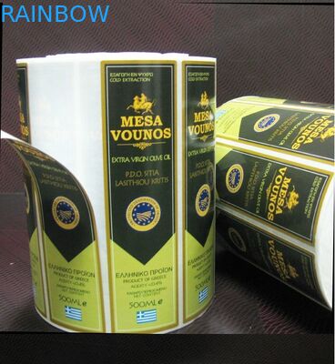 Καυτή ετικέτα μπουκαλιών σχεδίου συνήθειας σφράγισης του κόκκινου κρασιού/της ιδιωτικής αυτοκόλλητης ετικέττας ετικετών