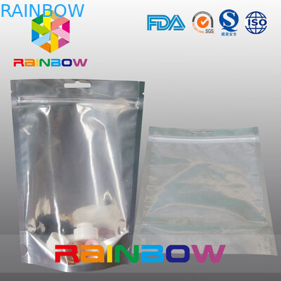 Υδρονέφωση σώματος & πίσω και σαφής μπροστινή καλλυντική σακούλα Doypack φύλλων αλουμινίου αργιλίου λοσιόν