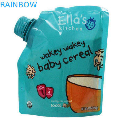 Επαναχρησιμοποιήσιμες σακούλες BPA παιδικών τροφών Doypack ελεύθερες με τους σωλήνες γωνιών