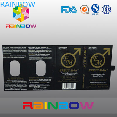 Επίδραση 100% συσκευάζοντας κιβώτιο εγγράφου χαπιών φύλων κάθετος-ΑΤΟΜΩΝ με προσαρμοσμένο το κάρτα σχέδιο