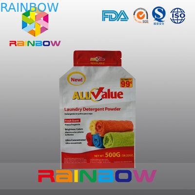 Προσαρμοσμένη τυπώνοντας πλαστική συσκευάζοντας τσάντα για 500g την καθαριστική σκόνη πλυντηρίων/τη σκόνη πλύσης