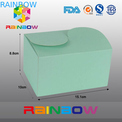 Πράσινο κιβώτιο εγγράφου της Kraft για τη συσκευάζοντας δώρων, προσαρμοσμένα εκτύπωση και μέγεθος