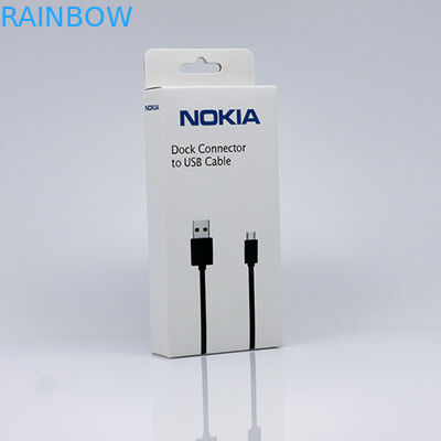 Συσκευασία κιβωτίων εγγράφου ένωσης για τη συσκευασία καλωδίων USB με τυπωμένο το συνήθεια λογότυπο