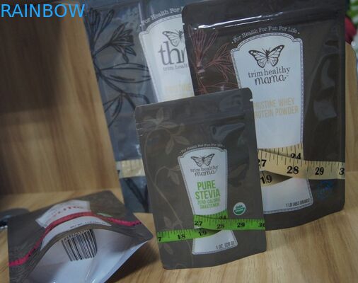 PET/διαφορετικές σακούλες Doypack ζάχαρης γεύσης PE πλαστικές που συσκευάζουν με το φερμουάρ