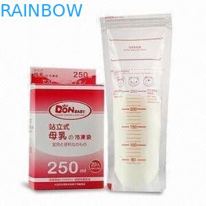 Επί παραγγελία πλαστικές σακούλες που συσκευάζουν, τσάντα αποθήκευσης γάλακτος στηθών