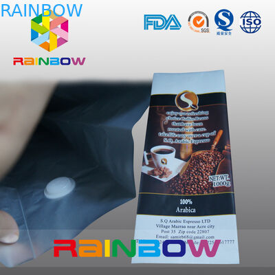 Προσαρμοσμένες πλαστικές σακούλες που συσκευάζουν τη βαλβίδα εξαέρωσης για τη συσκευασία τσαντών καφέ