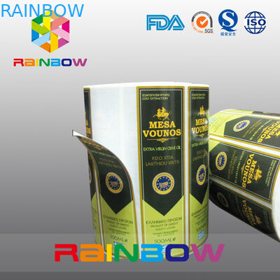 Το γυαλί κρασιού αυτοκόλλητο συρρικνώνεται το μανίκι ονομάζει τις τυπωμένα αυτοκόλλητες ετικέττες & το μπουκάλι Lables κρασιού