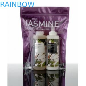 Διαφανής μπροστινή πλαστική καλλυντική συσκευάζοντας τσάντα επίδειξης με το φερμουάρ