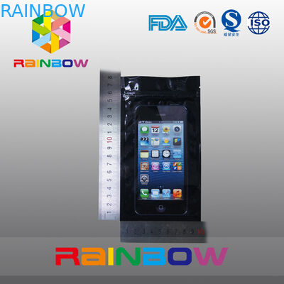 Πηγών η σαφής τηλεφωνική συσκευασία τσαντών παραθύρων αντιστατική με κρεμά την τρύπα