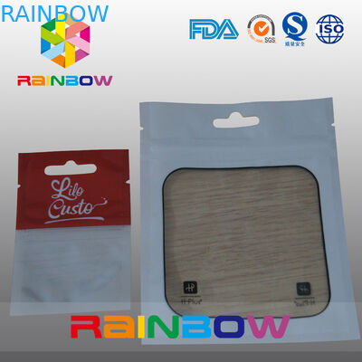 Ziplock Mylar πλαστικές σακούλες τσαντών που συσκευάζουν με το διαφανές παράθυρο για τα αγαθά