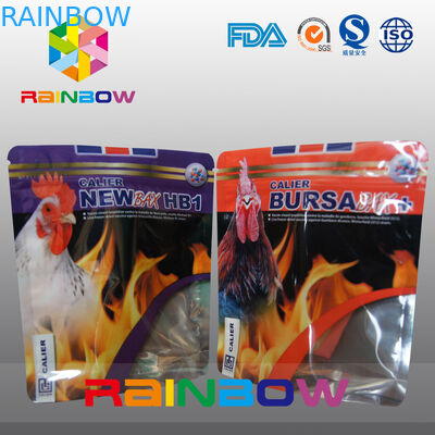 Στάση επάνω στη ζωική τσάντα τροφίμων Tukey φύλλων αλουμινίου αργιλίου σακουλών τροφίμων Zpilock Pet