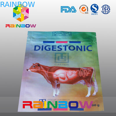 100g σακούλα τροφίμων της Pet/της Pet τσαντών συσκευασίας τροφίμων αγελάδων με το λογότυπο συνήθειας που τυπώνεται