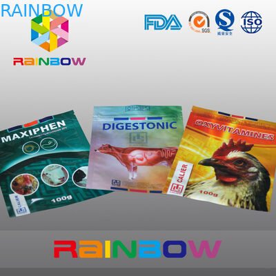 100g σακούλα τροφίμων της Pet/της Pet τσαντών συσκευασίας τροφίμων αγελάδων με το λογότυπο συνήθειας που τυπώνεται