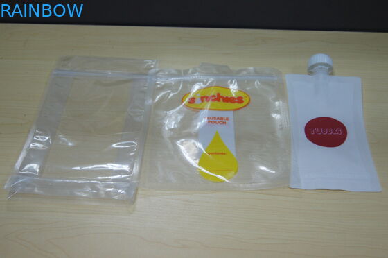 Resealable στάση βαθμού τροφίμων επάνω Ziplock στη δευτερεύουσα συνήθεια τσαντών σωλήνων παιδικών τροφών που τυπώνεται