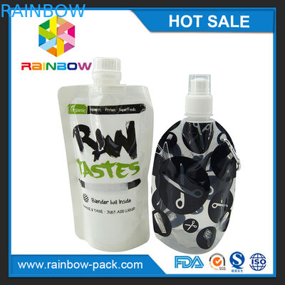 Συσκευασία σακουλών σωλήνων παιδικών τροφών στάσεων επάνω επαναχρησιμοποιήσιμη με το φερμουάρ στην κορυφή