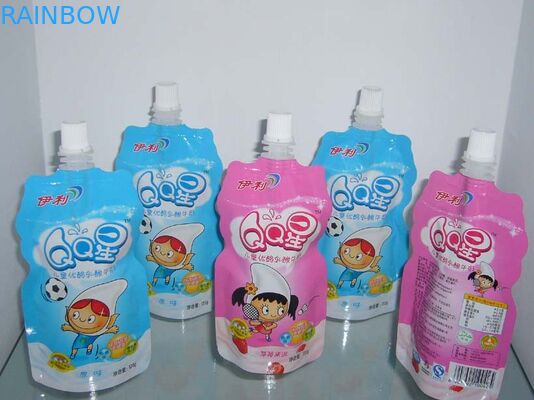 Πράσινη μπλε εύκαμπτη τσάντα για το υγρό/πλαστική τσάντα για το υγρό με το λογότυπο τυπωμένων υλών