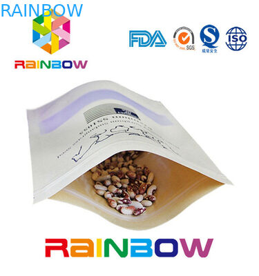 Καφετιές προσαρμοσμένες τσάντες εγγράφου επίπεδων κατώτατων σημείων/τσάντα εγγράφου τεχνών με το φερμουάρ