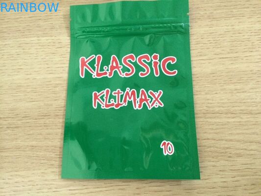 Ανακυκλωμένη τοποθετημένη σε στρώματα συσκευασία φύλλων αλουμινίου αργιλίου βοτανική - Ziplock Mylar θυμιάματος τσάντα