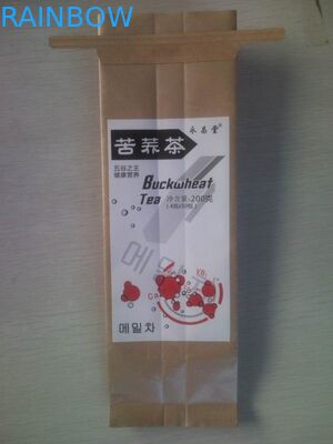 Δευτερεύουσα Gusset τσάντα εγγράφου της Kraft ελασματοποίησης φύλλων αλουμινίου αργιλίου με το δεσμό κασσίτερου