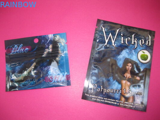 Ανακυκλωμένες φύλλων αλουμινίου τσάντες αποθήκευσης Mylar σακουλών πούρων φερμουάρ σακουλών συσκευάζοντας